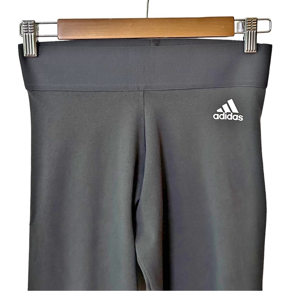 Adidas Women’s Sport ID Tights Leggings Charcoal Gray Coral Sport Elastic Small - Picture 3 of 7